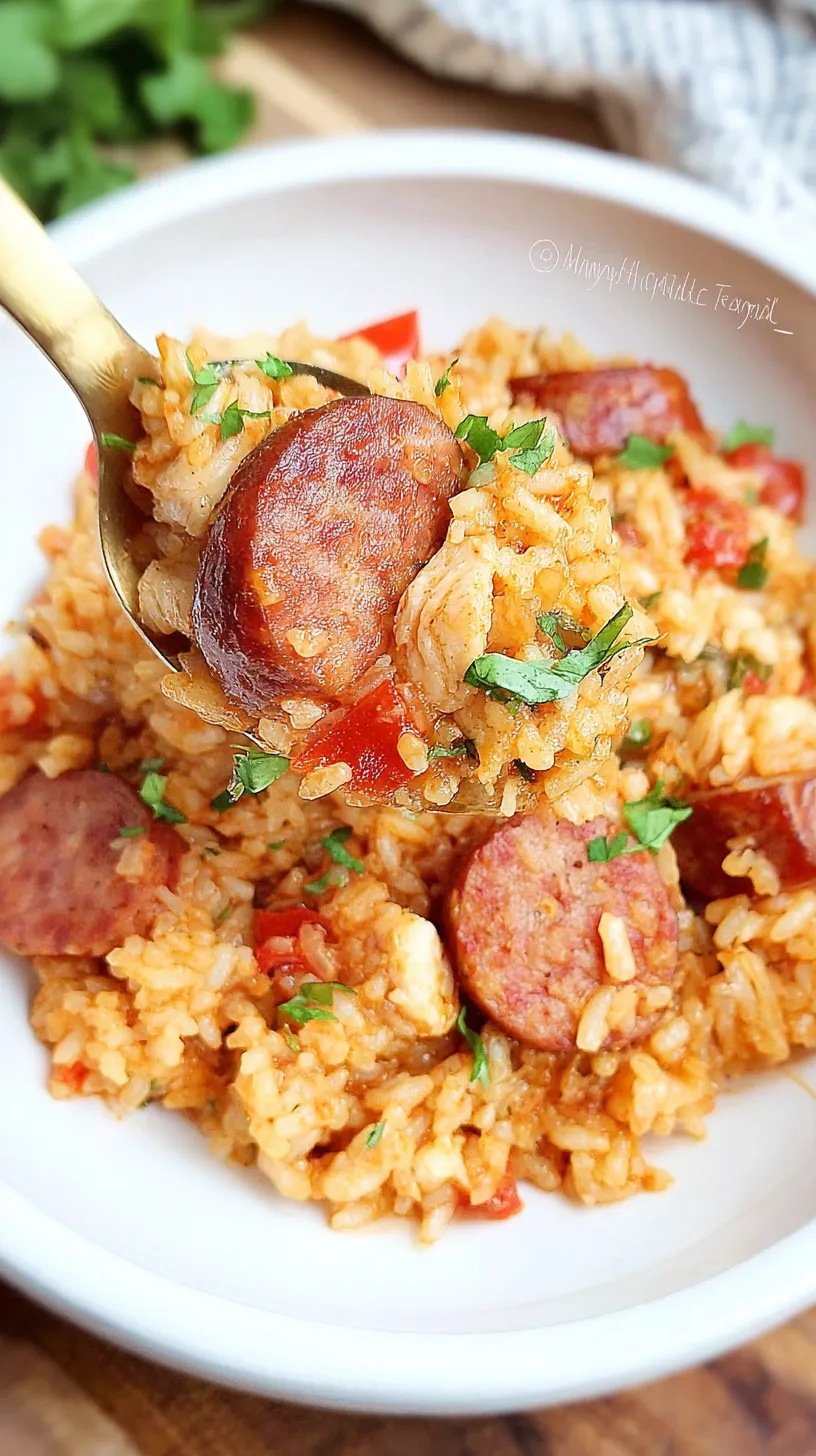 Instant Pot Chicken & Sausage Jambalaya