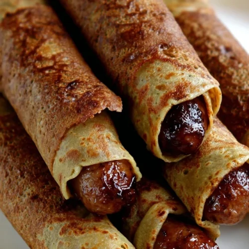 Easy Keto Pancake-Wrapped Sausages Recipe