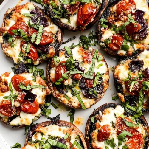 Keto Pizza Stuffed Portobello Mushrooms Recipe