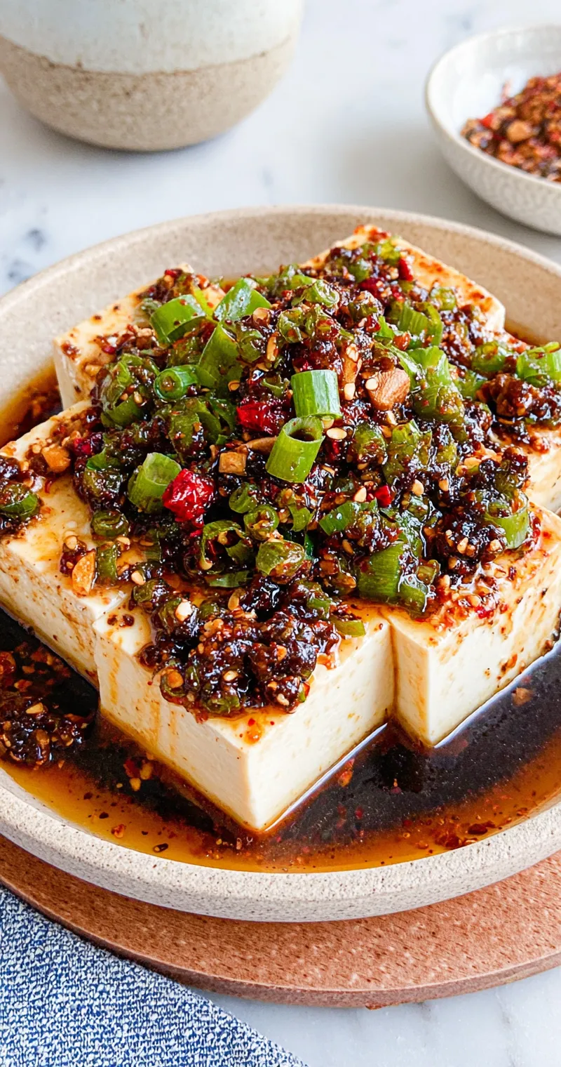 20-Min Cold Tofu with Hoisin Peanut Lime Sauce