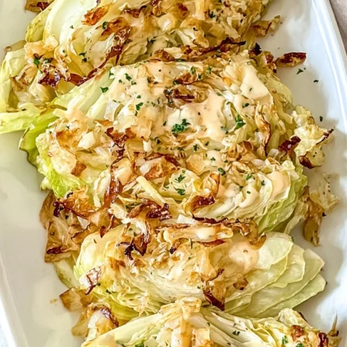 Savory Crispy Oven-Roasted Cabbage Wedges Recipe